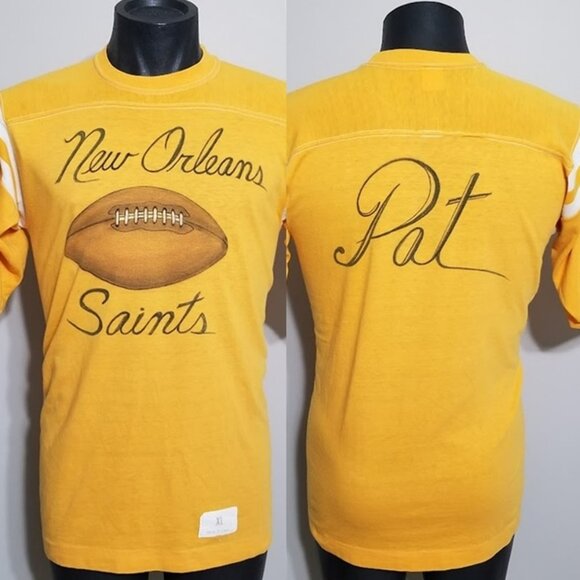 sportswear Other - Vintage New Orleans Football Saints Pat Air Brushed Jersey Tee Shirt XL